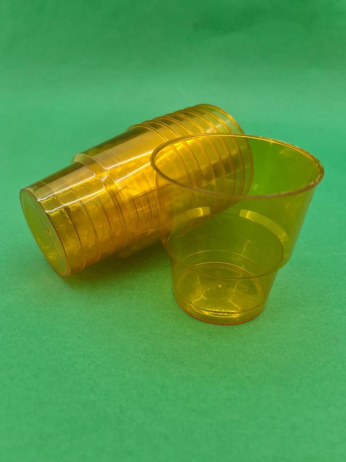 Склянка склоподібна (без ніжки) 200 гр жовтогарячий 36Х25 (25 шт.) Харків - фото 1