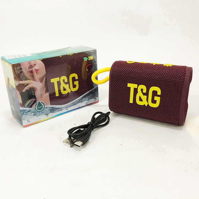 Bluetooth-колонка TG396. LR-691 Цвет: бордовый Киев - изображение 5