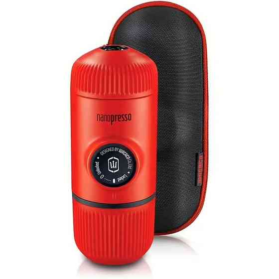 Эспрессо-кофеварка Wacaco Nanopresso 18 бар 80мл с чехлом Красный Винница