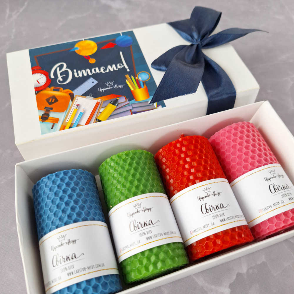 Подарок учителю, набор свечей ручной работы в подарочной коробочке. Яркие Одесса - изображение 3