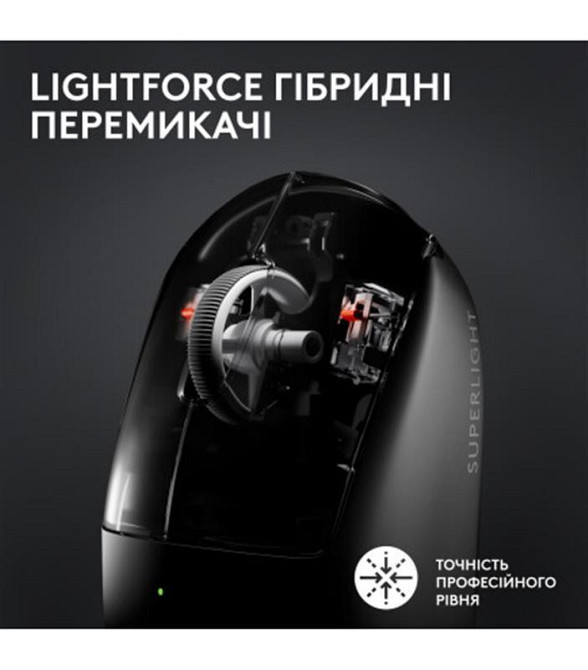 Миша бездротова Logitech G Pro X Superlight 2 Black (910-006630) ( Чорний ) Харків - фото 6