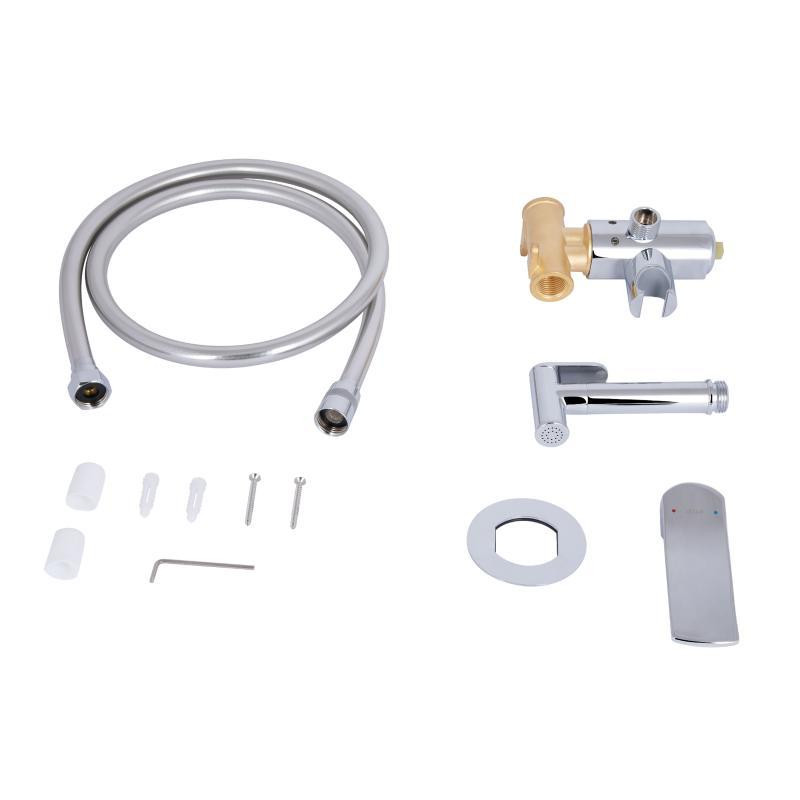 Гігієнічний набір із змішувачем прихованого монтажу Qtap Slavonice округлий QTSLA262CRM45915 Chrome Київ - фото 6