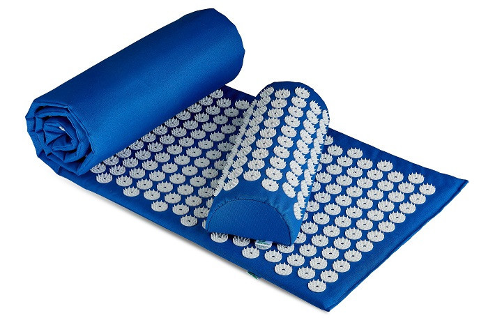 Аплікатор Кузнєцова Набір серія Eko-Max Синій (Килимок 40х167 см + Валик 36х15х8 см+ Чохол) – Масажний комплект для релаксації Івано-Франківськ - фото 1