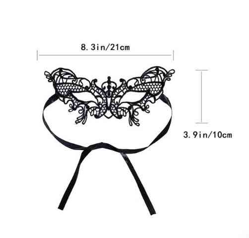 Маска із мережива ​​​​​​​one size чорний Київ