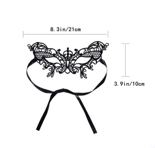 Маска із мережива ​​​​​​​one size чорний Київ - фото 3