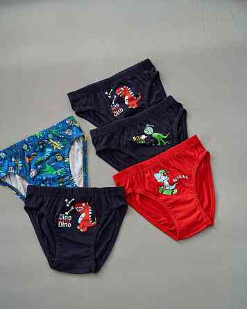 Трусики дитячі на хлопчика - Мікс з динозаврами (5 шт. в уп) Nicoletta 41616 4-5 Київ