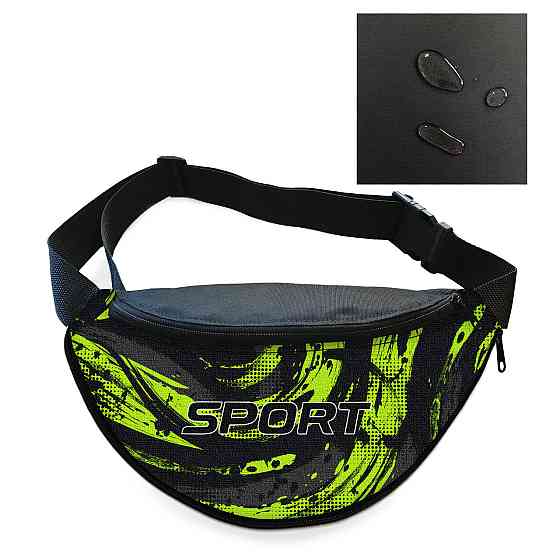 Сумка-бананка чоловіча/жіноча Sport 32×16 см з розширювачем поясна сумка або сумка через плече (02888) Київ