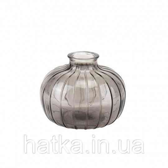 Ваза маленька "Ричі" 9 см Elisey (8911-21) прозора чорна Київ