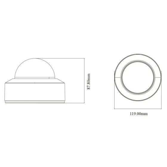 IP-відеокамера 4Mp TVT TD-9541S4-C(D/PE/AW2) f=2.8mm, ІЧ+LED-підсвічування, з мікрофоном (77-00449) Київ