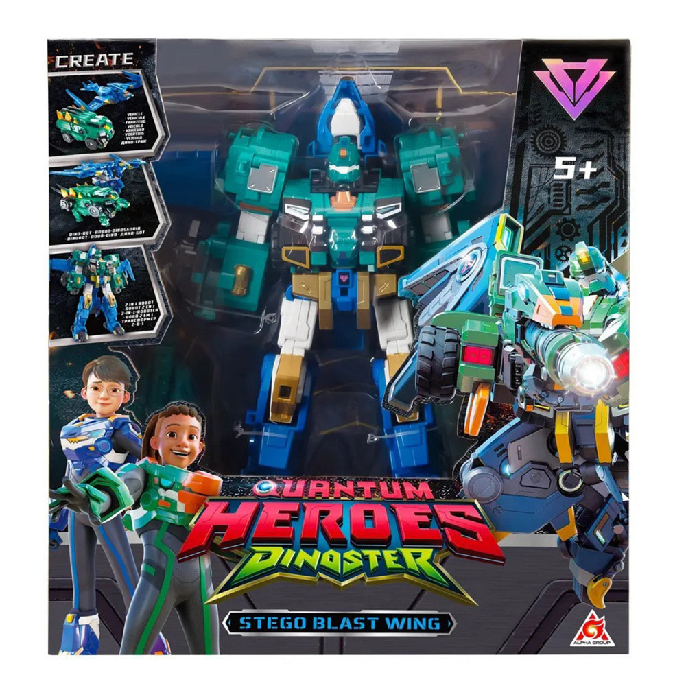Ігровий набір з роботом-трансформером Dinoster – Стего Бласт Вінг Дніпро - фото 3