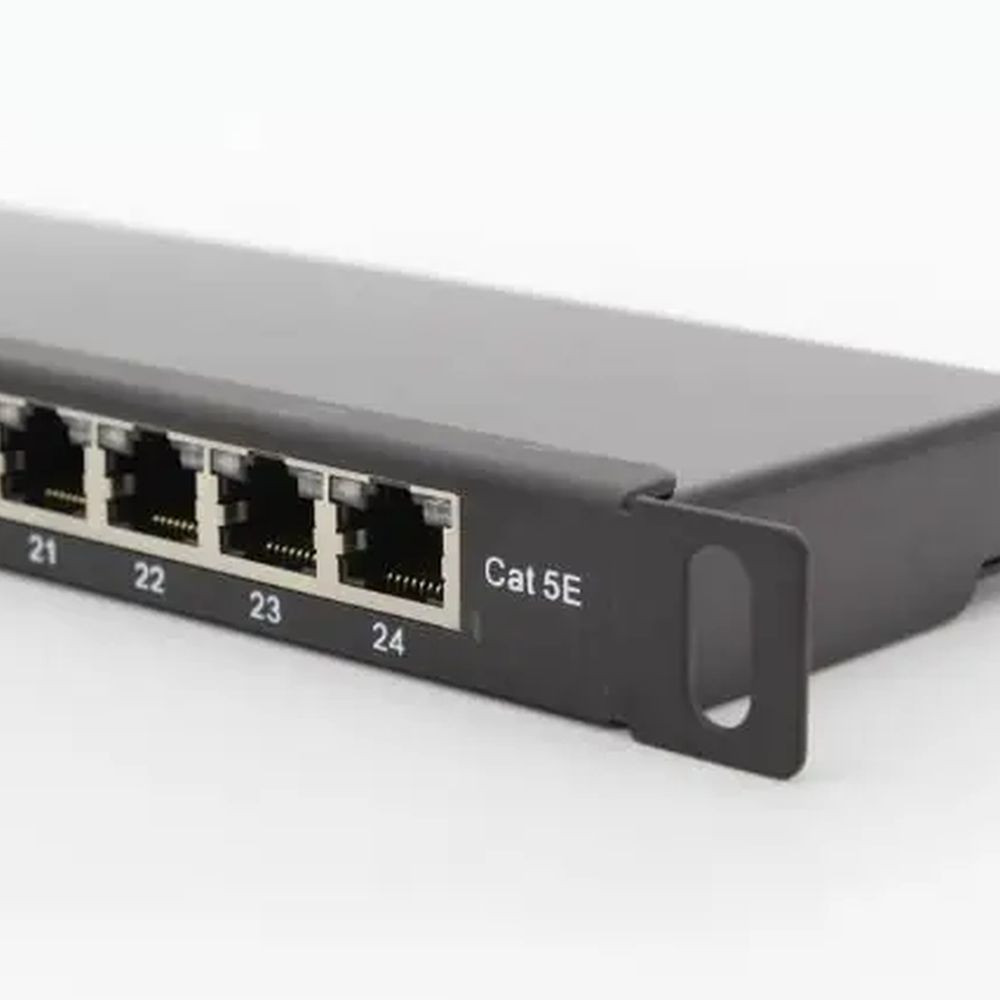 Патч-панель Hypernet 24 порти FTP 0.5U кат. 6е 19" PP-KFSTP6-24-05U Київ - фото 2