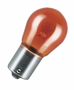Покажнена лампа розжарювання OSRAM 7507 PY21W 12 V BAU15s 10X5 Amber Харків - фото 1