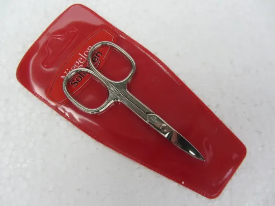 Ножницы маникюрные Niegelon ногтевые загнутые серебро Киев