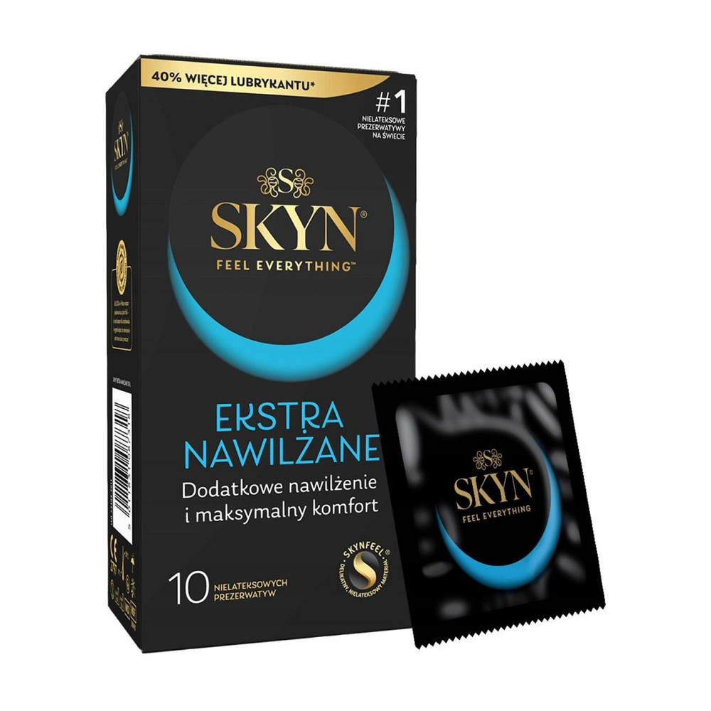 Безлатексні преміум-презервативи SKYN Ekstra Nawilżanel 10 шт, ультратонкі, на 40 % більше змазки Sex Aura Київ - фото 1