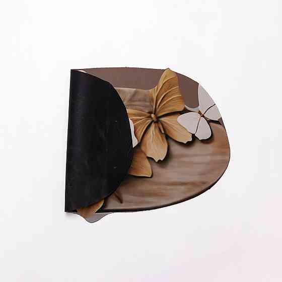 Коврик для ванной комнаты с 3D-эффектом Petal Relief 38*58 см диатомитовый Коричневый HP-42-35 Киев