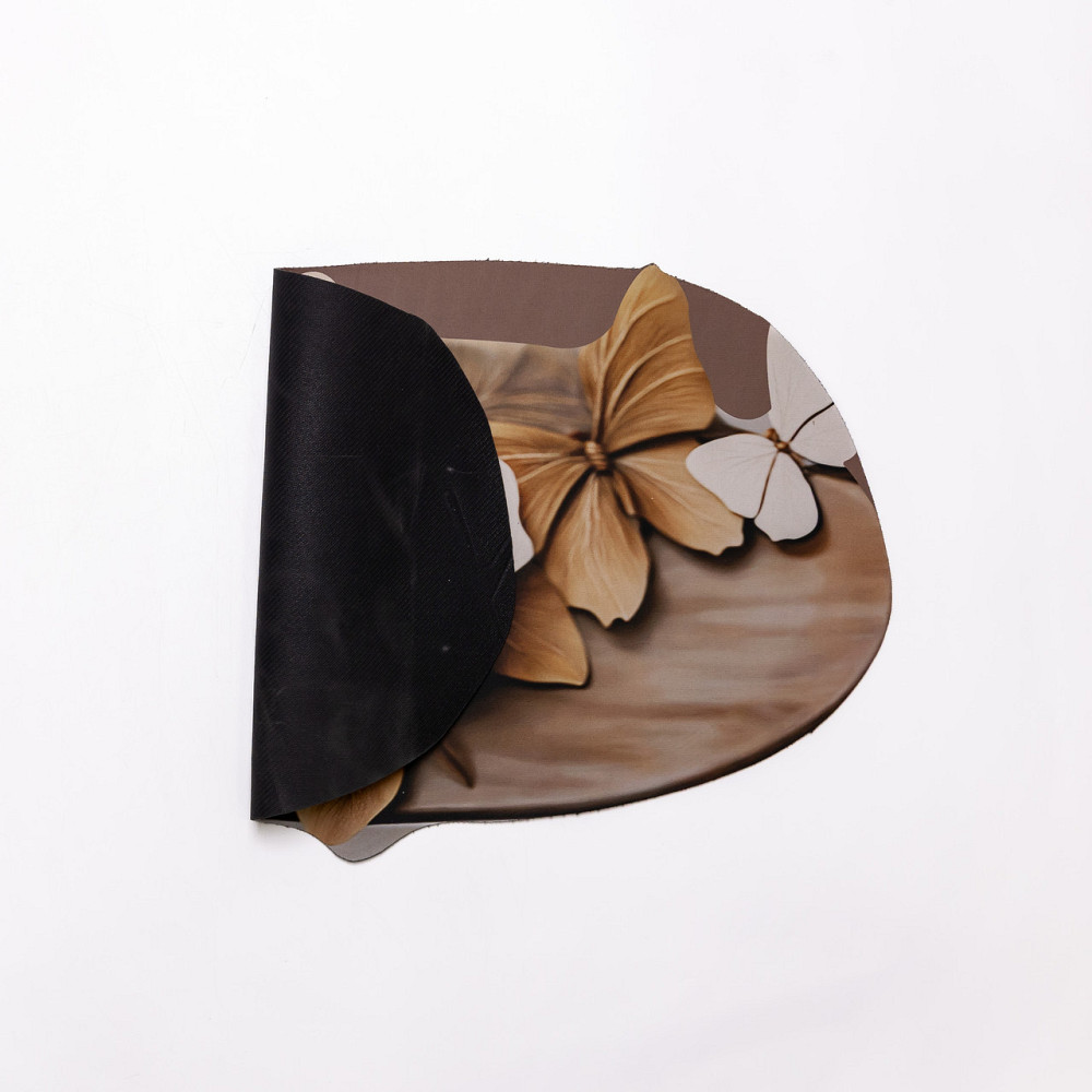 Коврик для ванной комнаты с 3D-эффектом Petal Relief 38*58 см диатомитовый Коричневый HP-42-35 Киев - изображение 2