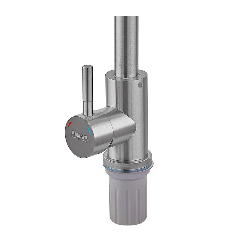 Кухонний змішувач Armata SUS-011(N) з нержавіючої сталі без підведення (CH6485) Харків - фото 5