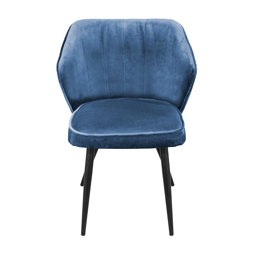 Стілець крісло м'який TommyDesign Beatrice 47 округлі ніжки Синій Київ - фото 2