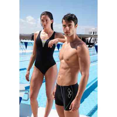 Купальник Arena Swimsuit Control Pro Solid 009073-555 чорний 42 (3468337536598) Вінниця