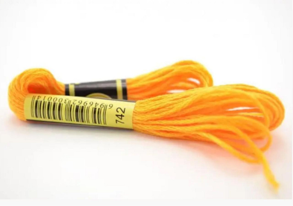Нитки муліне для вишивки 742 Київ - фото 1