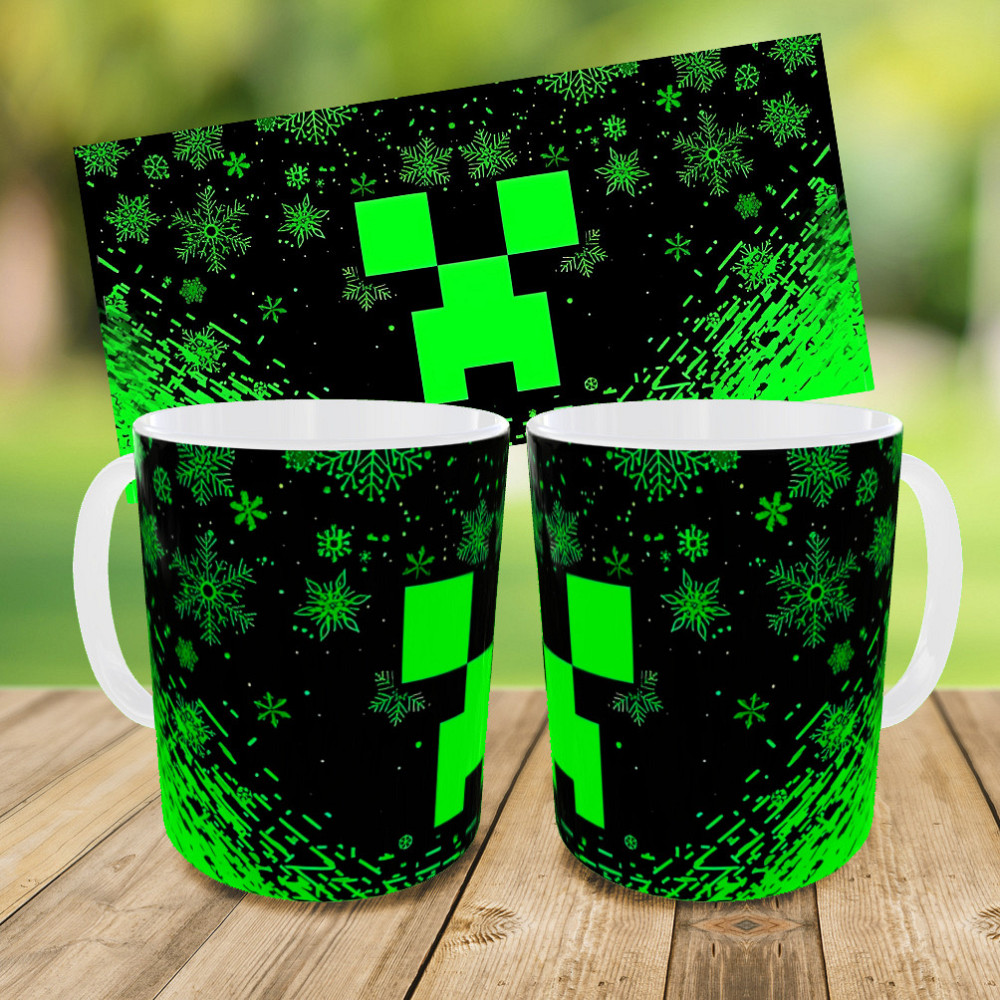 Набір дитячий Майнкрафт Кріпер "Minecraft" рюкзак 36х27см сумка-бананка, кружка з принтом для хлопчика (01559) Київ - фото 9