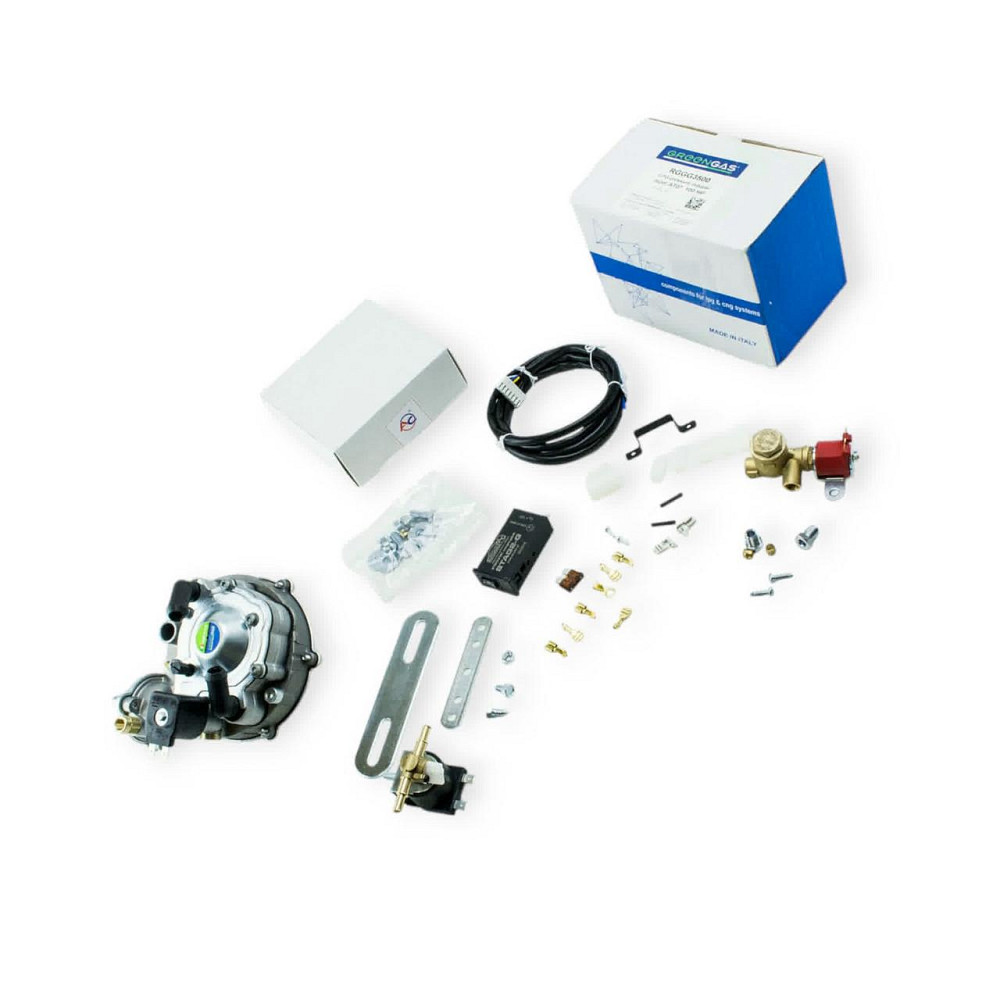 Набір гбо друге покоління tomasetto карб (редуктор ат07, клапан газу, клапан бензину, перекл stag 2g) Мукачево - фото 1