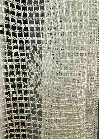 Тюль сітка висотою 1,6м "Juli", колір кремовий з карамельним 1718т Київ