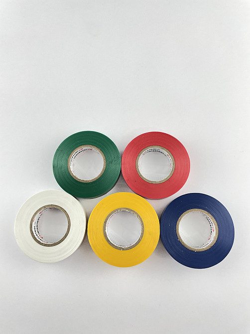 Лента изоляционная, 17 мм*25 м* 0,15 мм, цветная (уп. 10 шт) Мукачево - изображение 1