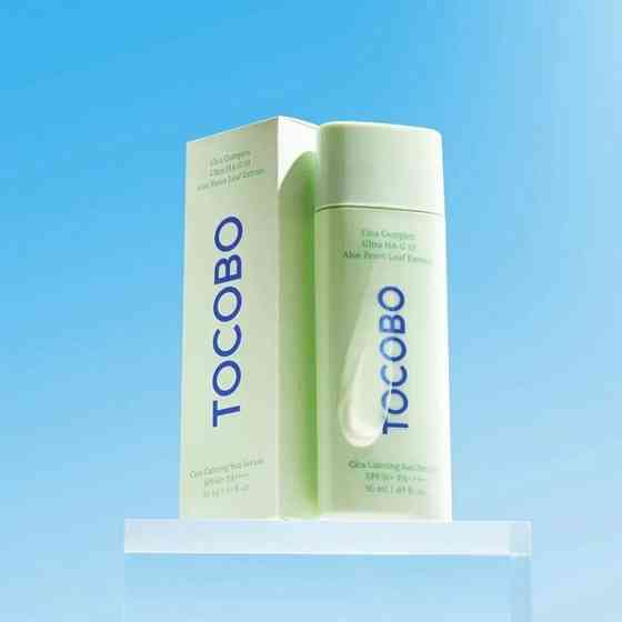 Увлажняющая солнцезащитная сыворотка Cica Calming Sun Serum SPF50+ PA++++ Tocobo 50 мл Киев