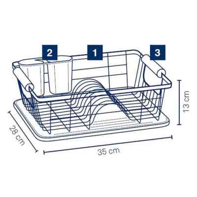 Сушилка для посуды Kela Rica з ручками 35 х 28 см (11713) Винница