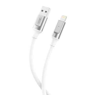 Дата кабель USB 2.0 AM to Lightning 1.0m 6A silicone white XO (NB251_L_White) Вінниця