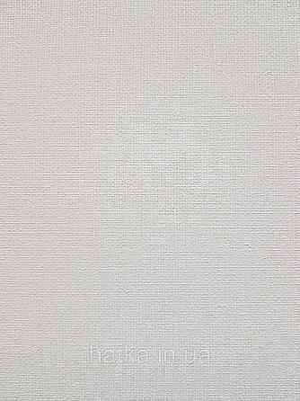 Обои винил на флизелине Rasch Florentine 1.06х10 однотонные мелкая полоска под ткань матовые белые молочные Киев