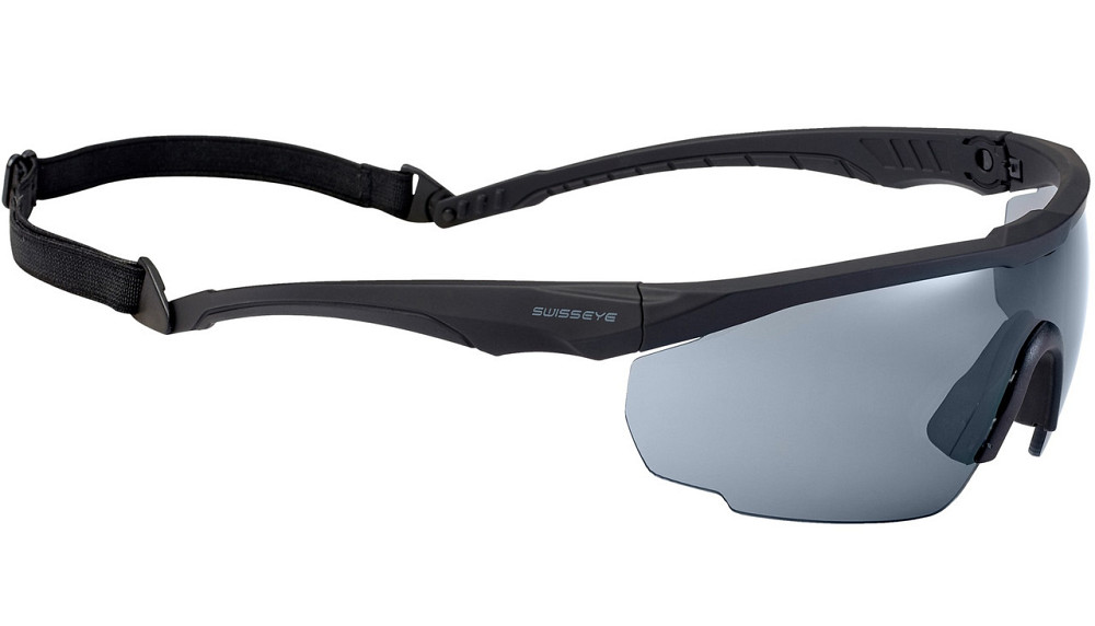 Балістичні Окуляри захисні з 2 змінними лінзами + чохол Swisseye "Blackhawk" (40421) Black Нововолинськ - фото 2