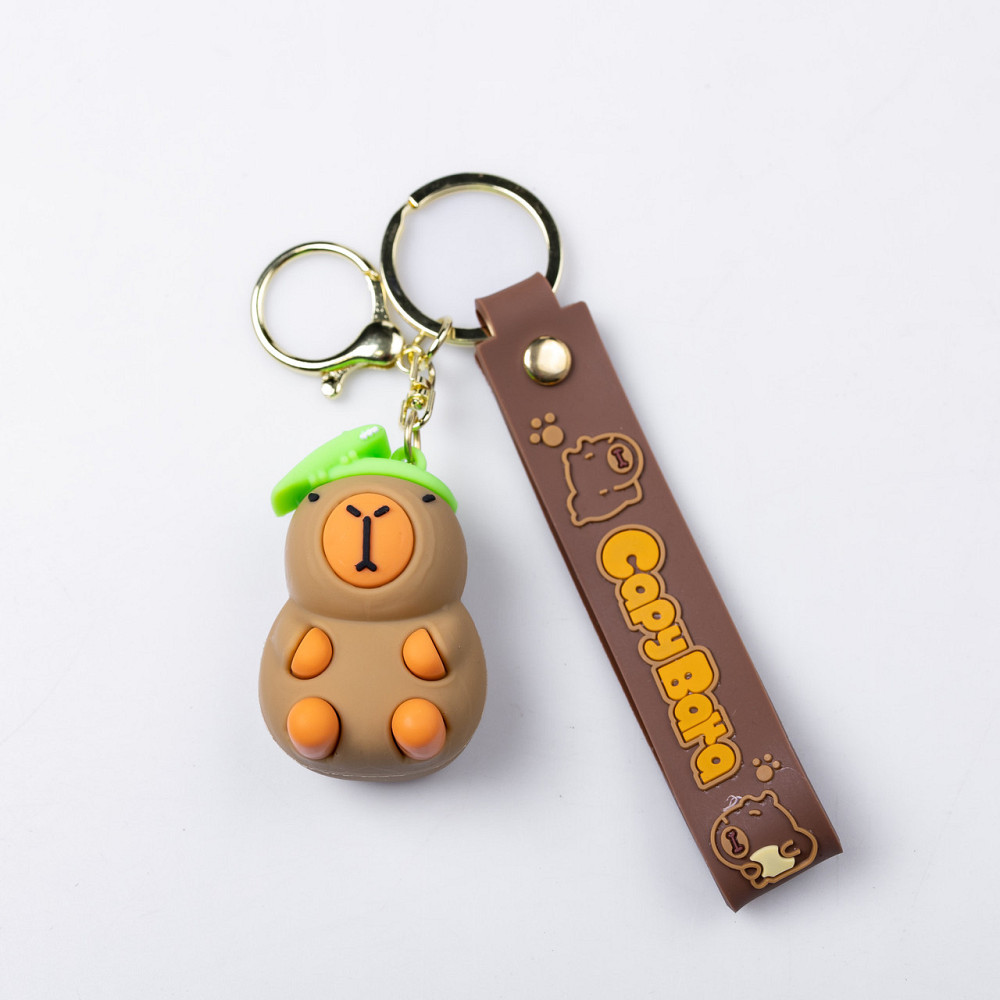 Детский брелок Капибара 5×3×4 (см) для ключей, на сумку и рюкзак HP-55-24CAP Киев - изображение 1