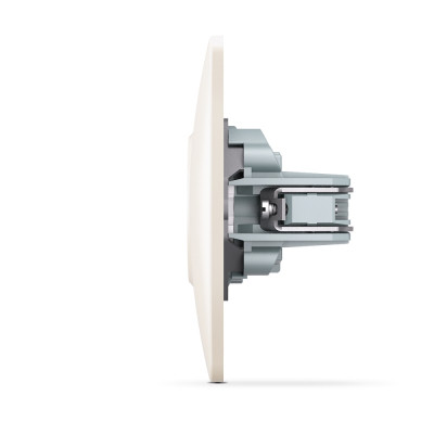 Розетка Videx BINERA 1ая кремова (VF-BNSK1-CR) Вінниця - фото 3