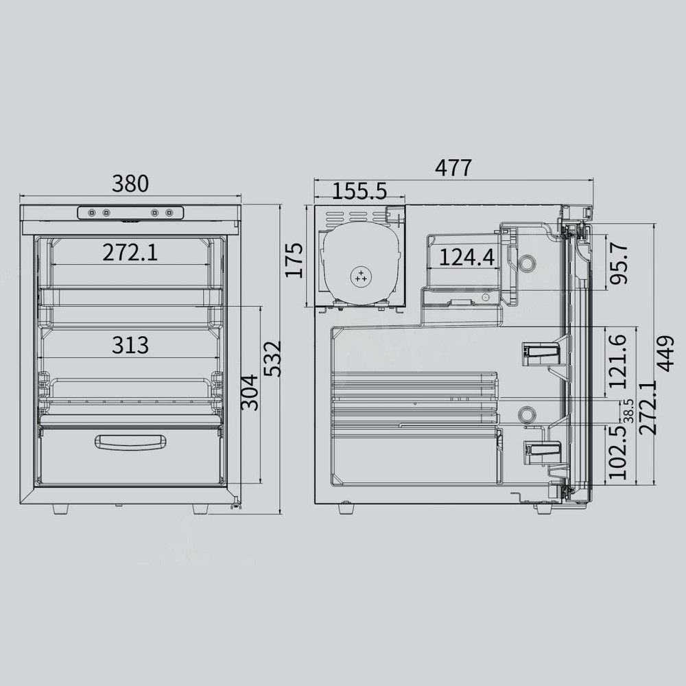 Компресорний автохолодильник Alpicool CR50X (44 літри). До -20℃. (12, 24 вольт) Київ - фото 6