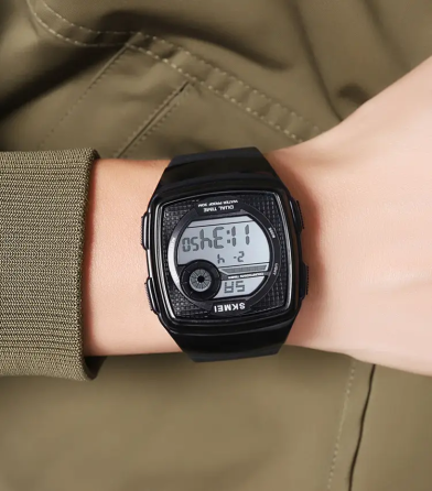 Часы мужские наручные спортивные Skmei 2208 (Черный с белым) Киев