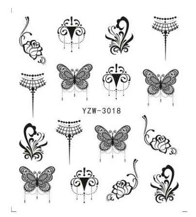 Наклейки для нігтів YZW-3018 Київ