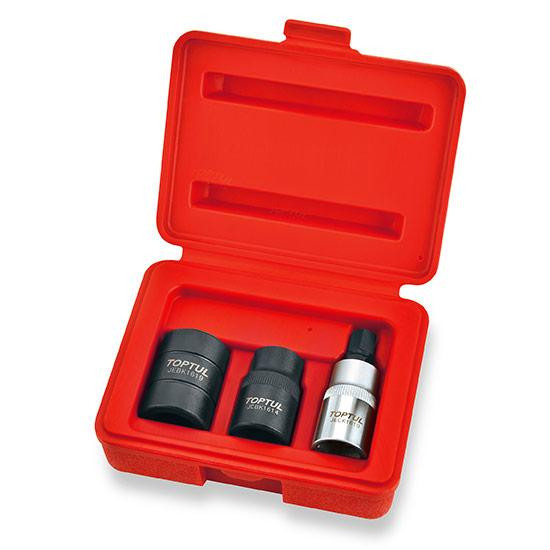 Набір головок для гальмівних супортів 3 од. TOPTUL JGAI0303 Одеса - фото 1