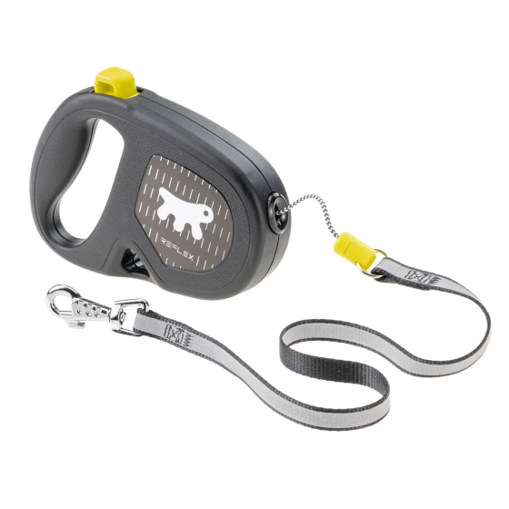 Поводок - рулетка для собак с шнуром Ferplast Flippy One Reflex Cord (Ферпласт Флиппи Ван) 14,7 x 3 x h 10 cм - 4.5 м/ до 12 кг - S, Желтый Запорожье