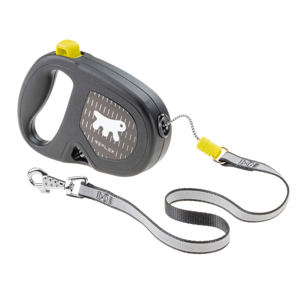 Поводок - рулетка для собак с шнуром Ferplast Flippy One Reflex Cord (Ферпласт Флиппи Ван) 14,7 x 3 x h 10 cм - 4.5 м/ до 12 кг - S, Желтый Запорожье - изображение 1