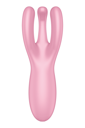 Гибкий смарт вибратор Satisfyer Threesome 4 Connect App розовый Sex Aura Киев