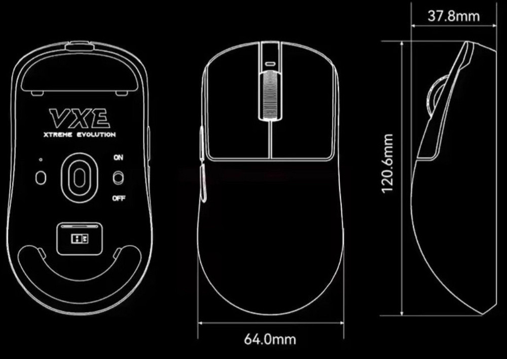 Бездротова ігрова мишка VGN VXE Dragonfly R1 SE+ Black White нові‼️ Харків - фото 1
