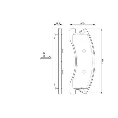 Тормозные колодки Bosch 0 986 424 823 Винница