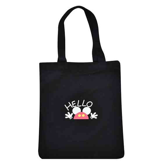 Екосумка шоппер Bambi YZ4711-4-5 1 відділення  Чорний Вінниця