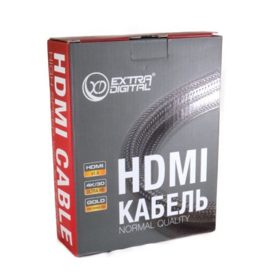 Кабель мультимедійний HDMI M to HDMI M 10.0m V1.4 Extradigital (KBH1748) Вінниця - фото 6