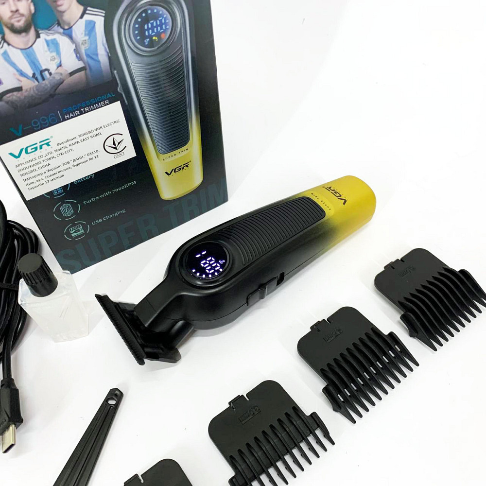 Професійна бритва-машинка для стрижки волосся VGR V-996, Професійна машинка для волосся NU-38 Івано-Франківськ - фото 1