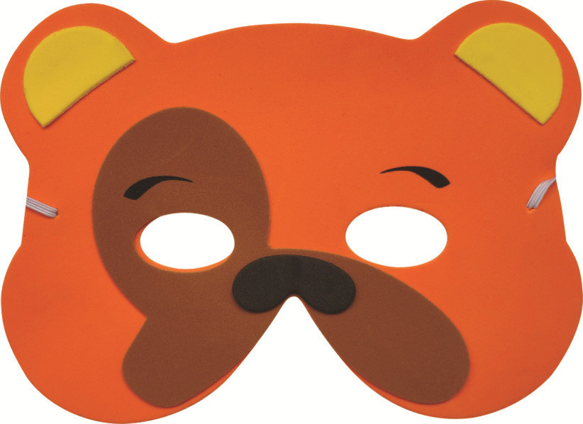 Дитяча маска Ведмедик one size різнобарвний Київ - фото 1