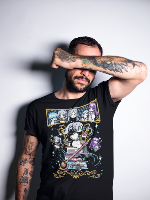 Футболка для мальчика аниме Фриерен Кхиби Бейонд Джоурней оверсайз (рост от 165 до 180 ) Черний AnimeJ0270m Днепр - изображение 7