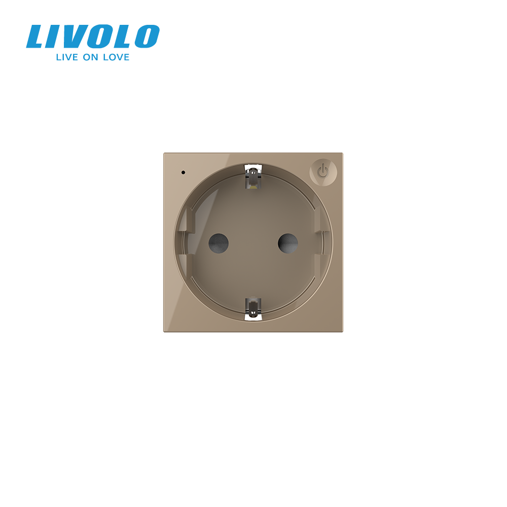 LIVOLO Розумна розетка LIVOLO золота з заземленням, шторки, керування зі смартфона, Alexa, Goog Коломия - фото 7